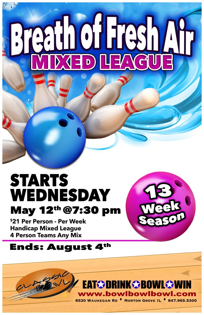 Adult Bowling Leagues Chicago, Illinois Classic Bowl
